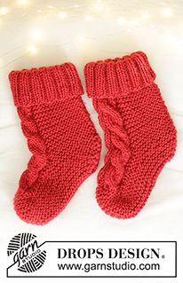 Free patterns - Dámské ponožky a papučky / DROPS 242-68