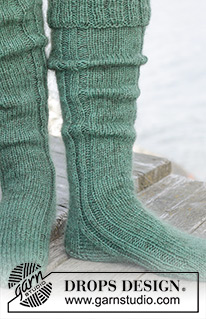 Free patterns - Dámské ponožky a papučky / DROPS 244-33