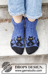 Free patterns - Women's Socks & Slippers / DROPS 244-44
