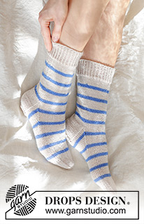 Free patterns - Dámské ponožky a papučky / DROPS 247-13