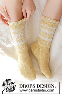 Free patterns - Dámské ponožky a papučky / DROPS 247-21