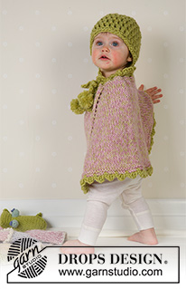 Free patterns - Ponchos till baby / DROPS Baby 14-1