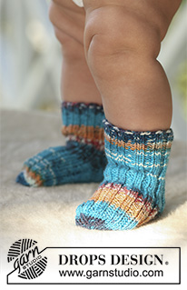 Free patterns - Baby calze & scarponcini / DROPS Baby 16-22