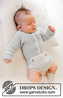 Free patterns - Bodyk és overálok kisbabáknak / DROPS Baby 25-26