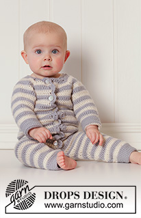 Free patterns - Bodyk és overálok kisbabáknak / DROPS Baby 25-34