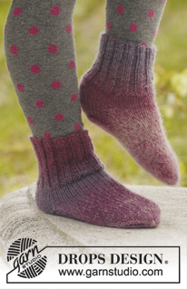 Free patterns - Children Socks & Slippers / DROPS Children 23-23