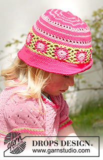 Free patterns - Children Summer Hats / DROPS Children 23-48