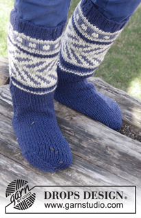 Free patterns - Socken & Hausschuhe für Kinder / DROPS Children 27-34