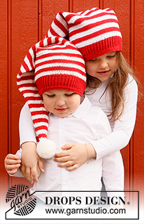 Free patterns - Bonnets de Noël / DROPS Children 44-23