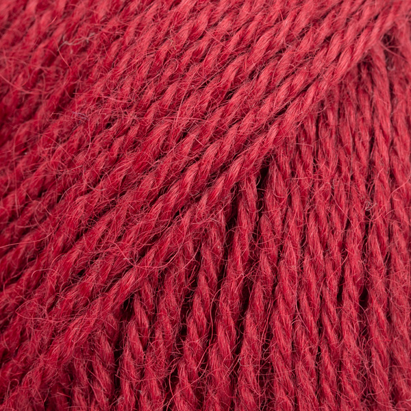 DROPS Alpaca uni colour 3900, tmavá červená