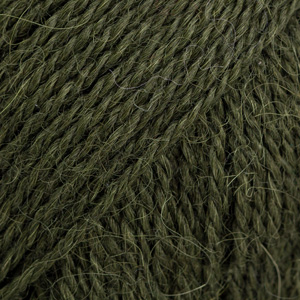 DROPS Alpaca uni colour 7895, mørk grønn