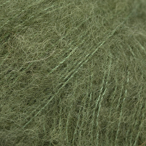 DROPS Brushed Alpaca Silk uni colour 32, verde muschio