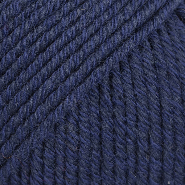DROPS Cotton Merino uni colour 08, tmavá modrá