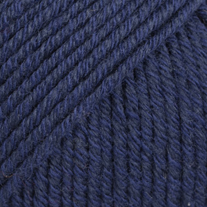 DROPS Cotton Merino uni colour 08, blu marina