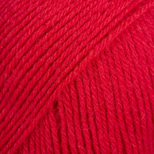 DROPS Fabel uni colour 106, vermelho